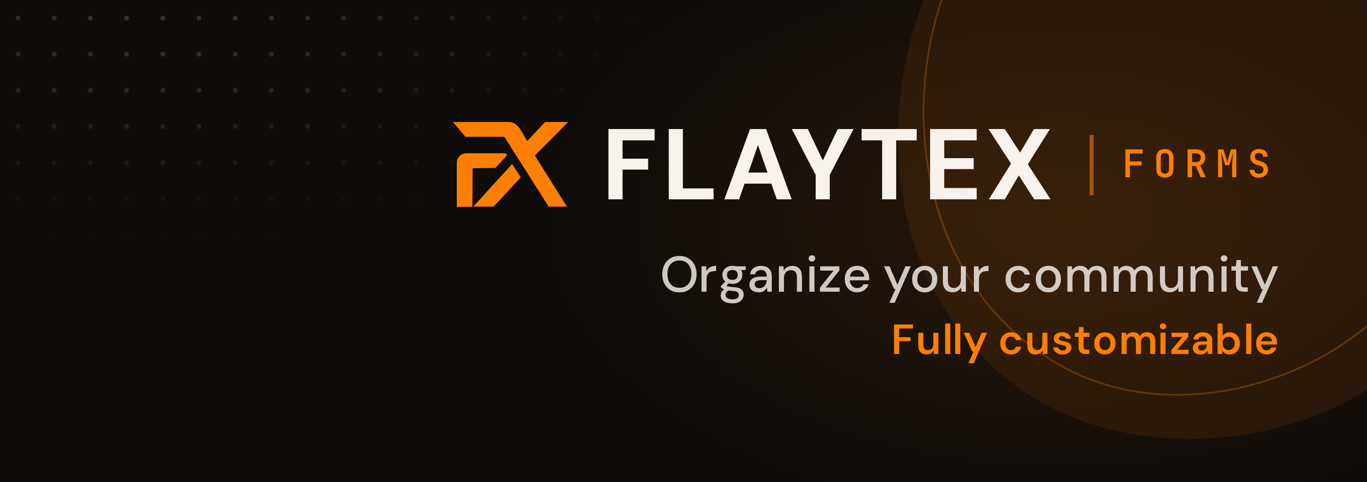 Bereitgestelltes FLAYTEX FORMS-Banner als Beispiel der Produktkennzeichnung